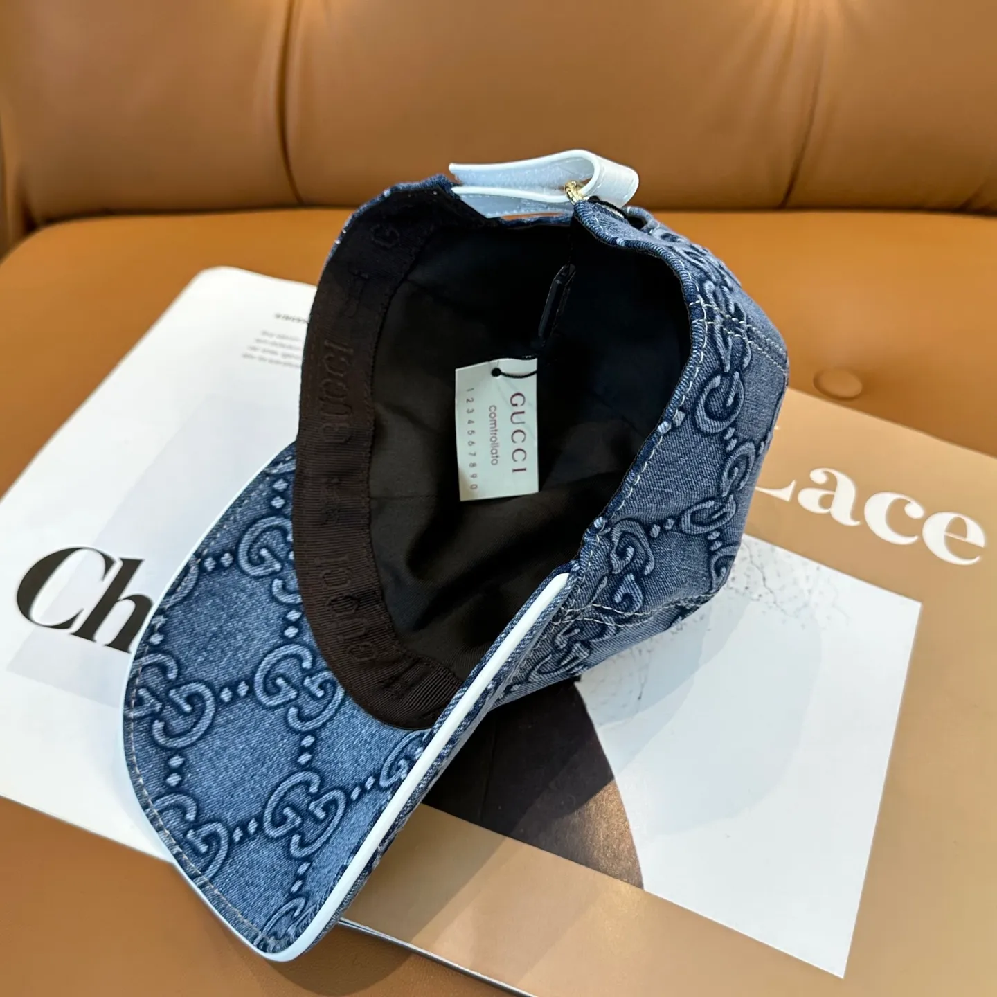 P86 Gucci (Gucci) classic original washed denim baseball cap😍Customized at the counter with 1:1 mold opening, the highest version, the original canvas is light and breathable! Photographed in real life, suitable for men and women in all seasons, basic head circumference 56cm, adjustable patches.