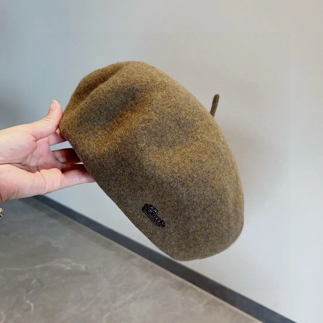 💰110¥ Gucci wool beret, pumpkin hat, super genuine 100% wool fabric, head circumference 57cm
