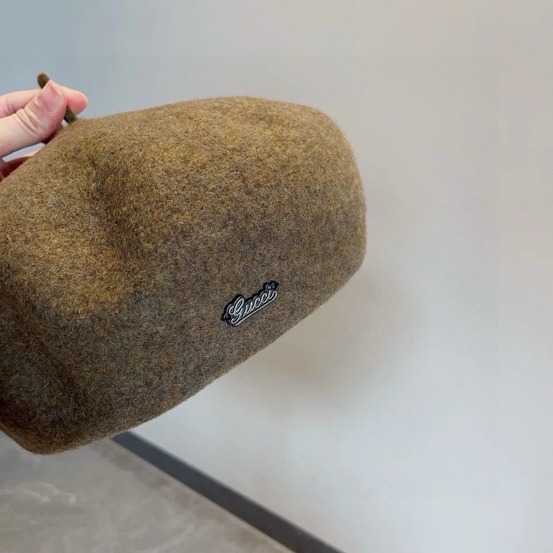 💰110¥ Gucci wool beret, pumpkin hat, super genuine 100% wool fabric, head circumference 57cm