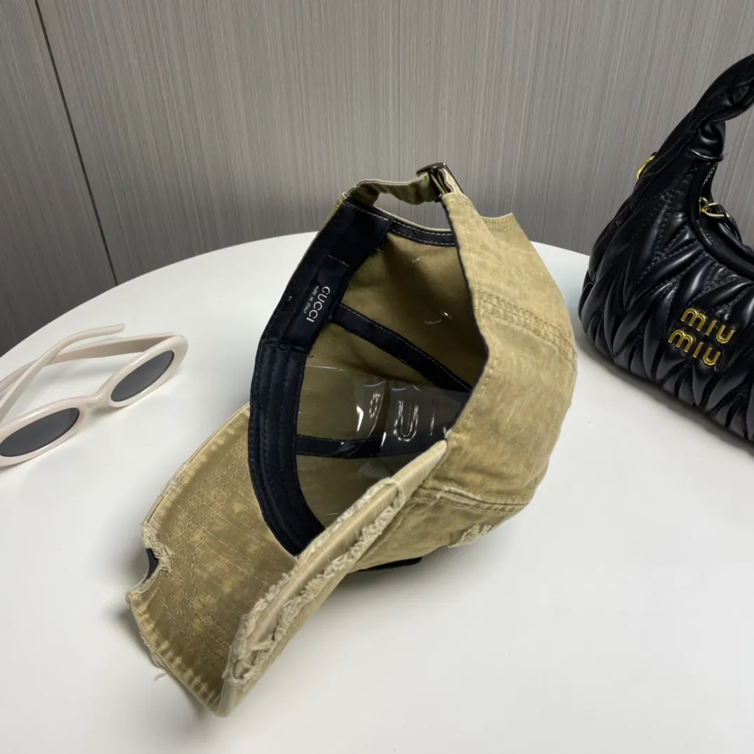 P56 Gucci～25 new spring model, simple and high-end baseball cap, new process washing, retro color, customized version!