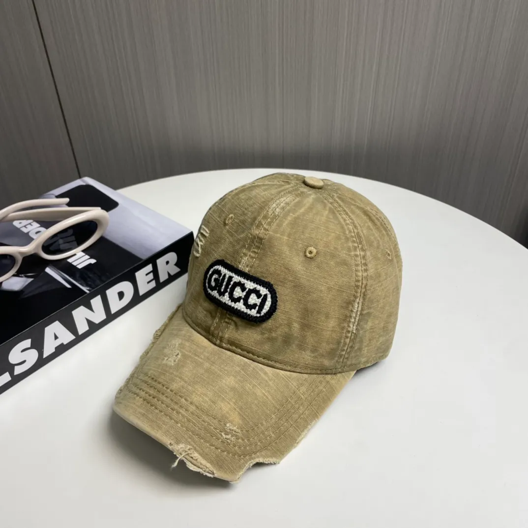 P56 Gucci～25 new spring model, simple and high-end baseball cap, new process washing, retro color, customized version!