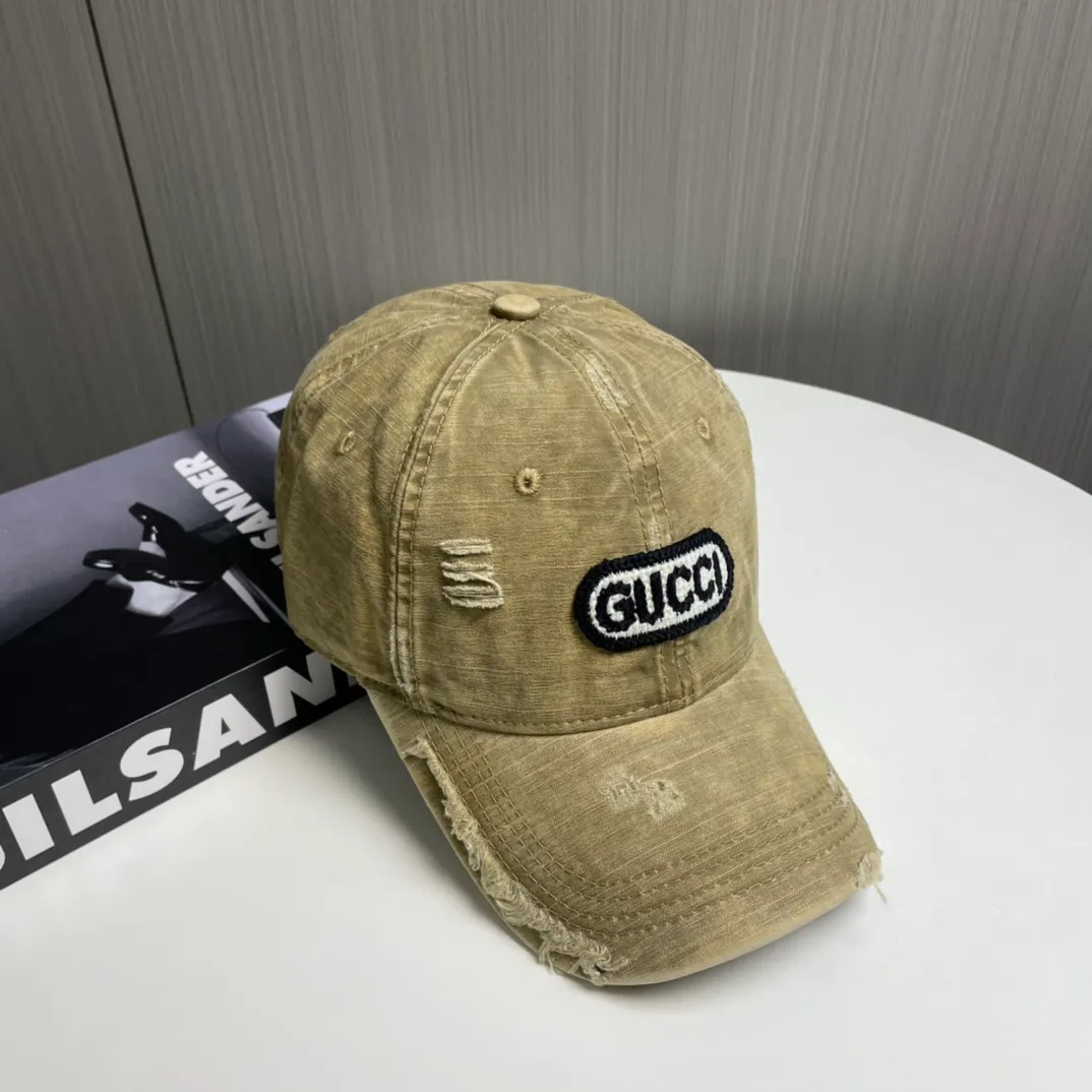P56 Gucci～25 new spring model, simple and high-end baseball cap, new process washing, retro color, customized version!
