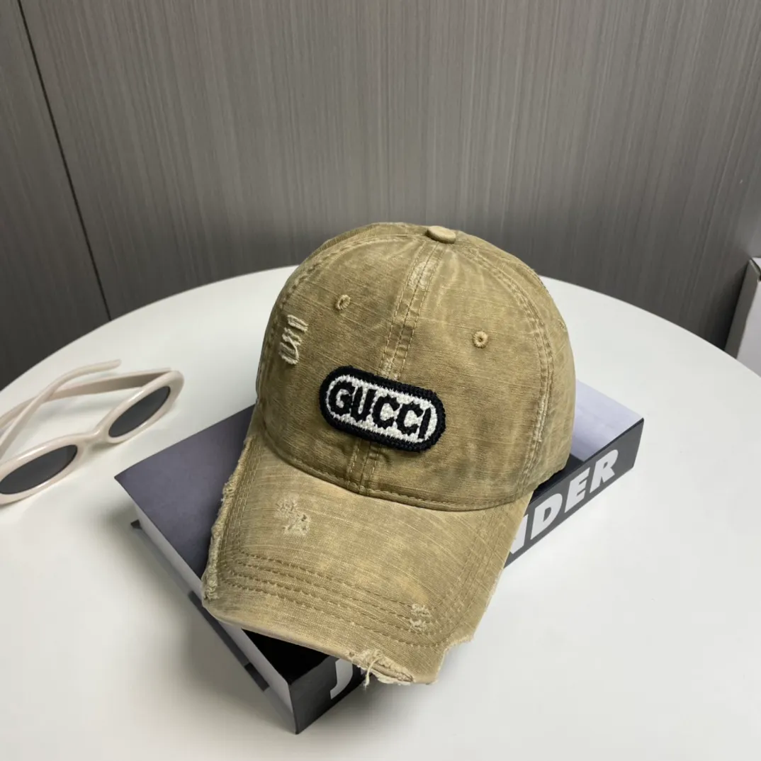 P56 Gucci～25 new spring model, simple and high-end baseball cap, new process washing, retro color, customized version!