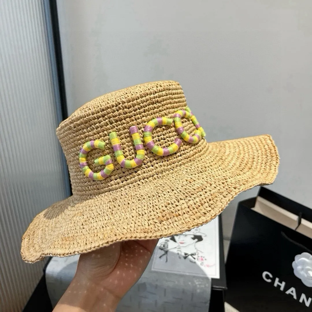 💰240¥ Gucci new raffia hat, official model, head circumference 57cm