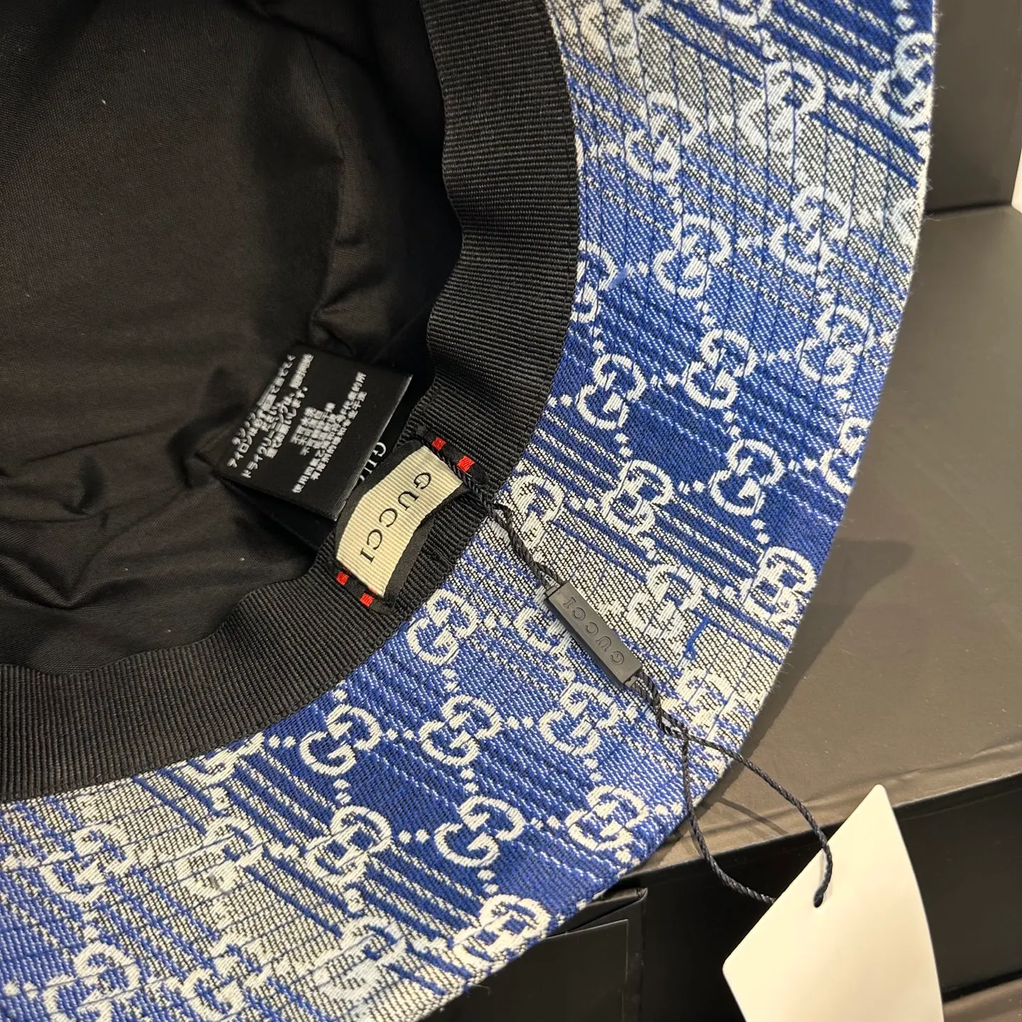 P60 GUCCI 2025 counter new jacquard fisherman hat, very trendy! Casual and sports style, classic production, super easy to match! Look small