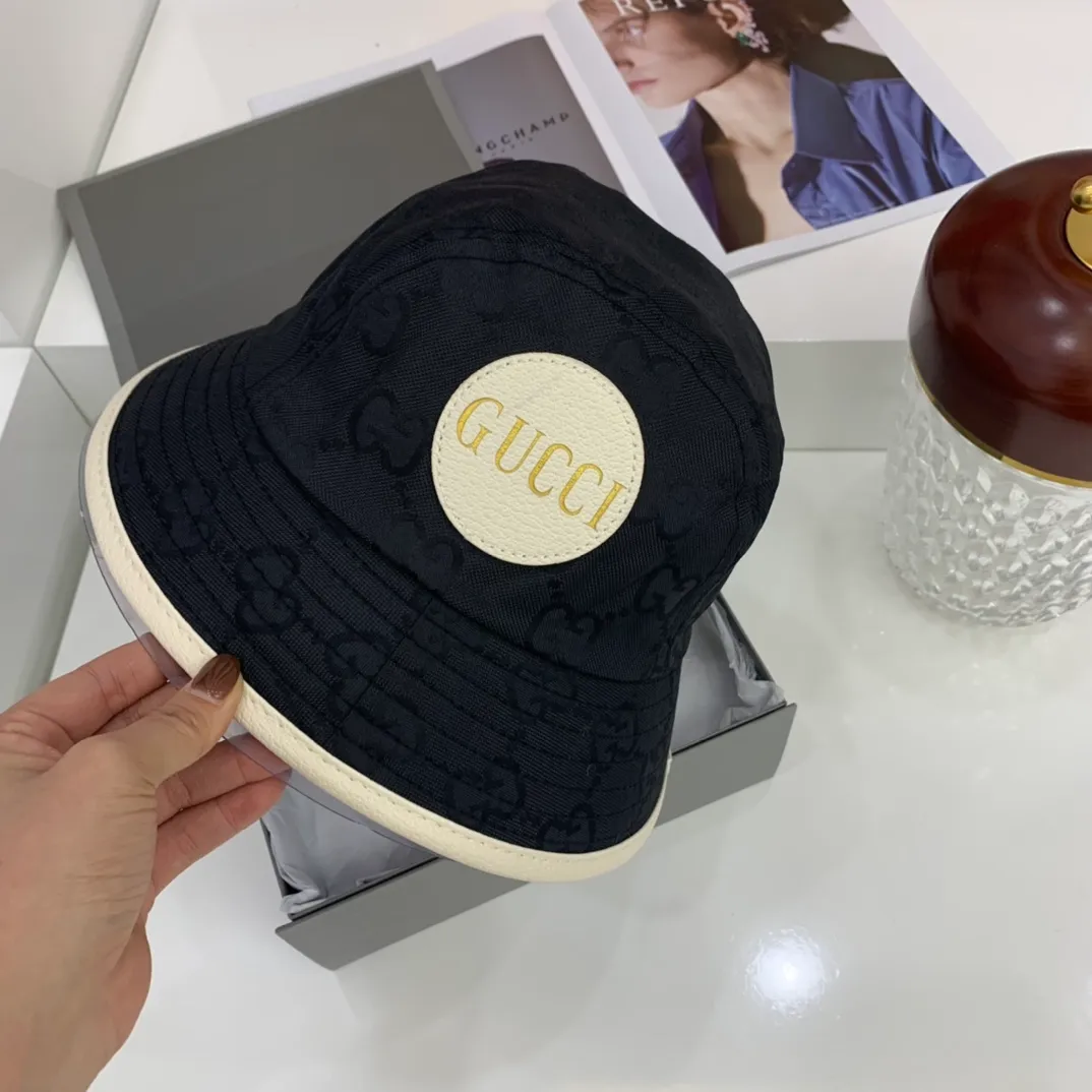 P80 counter synchronization GUCCI super popular fisherman hat, stylish and versatile, practical ~ GG presbyopic design, classic style will last forever, never tire of it, new colors and new technology, laser-like fabrics, high-end colors that will warm you🙅‍♂ High style matching items!