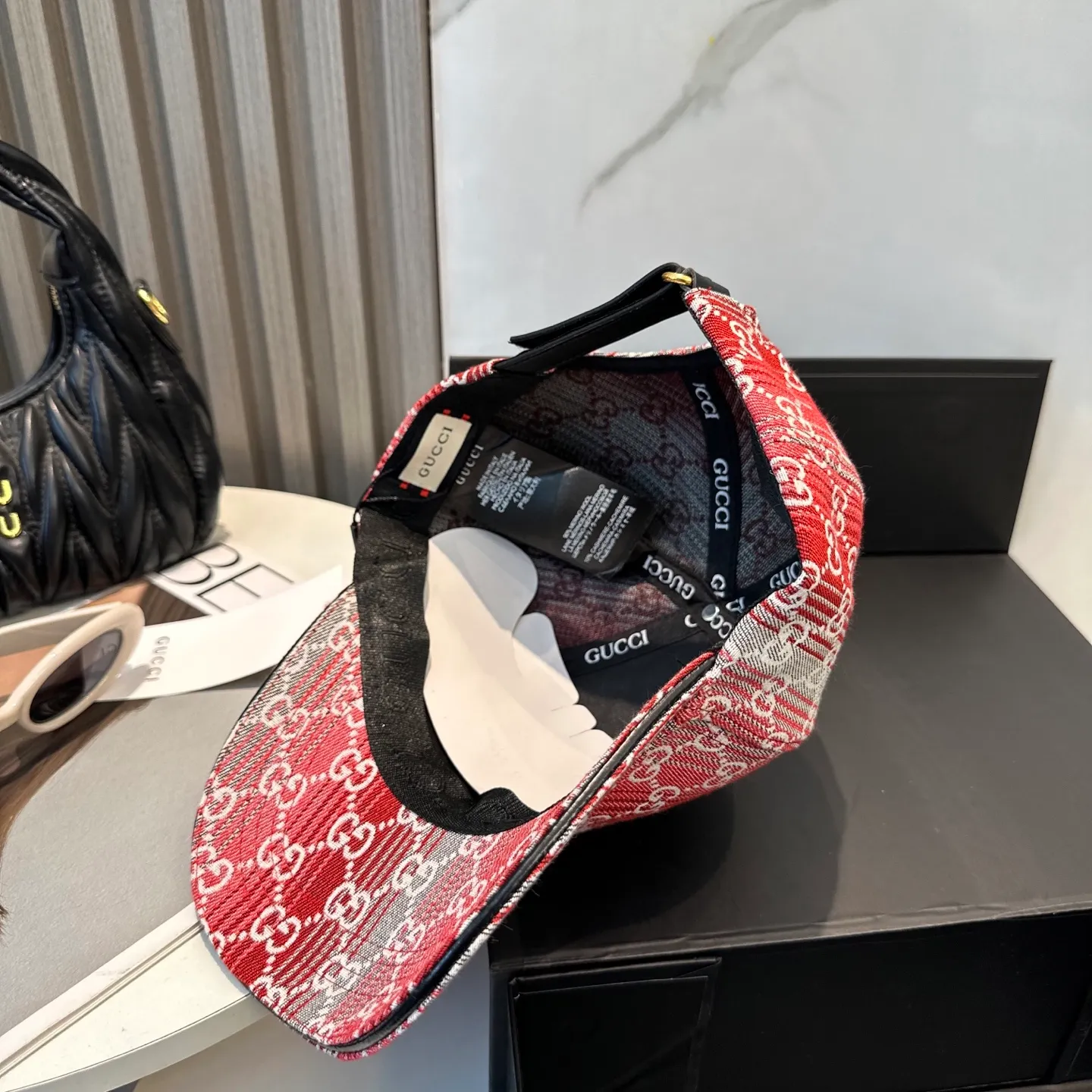 P56 GUCCI Gucci 2025 counter new jacquard baseball cap🧢very trendy! Casual and sports style, classic production, super easy to match! Look small