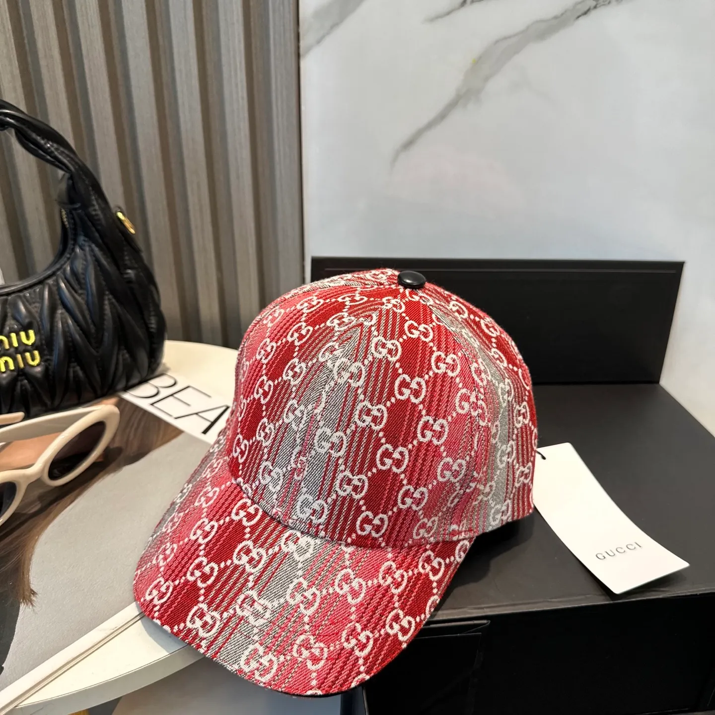 P56 GUCCI Gucci 2025 counter new jacquard baseball cap🧢very trendy! Casual and sports style, classic production, super easy to match! Look small