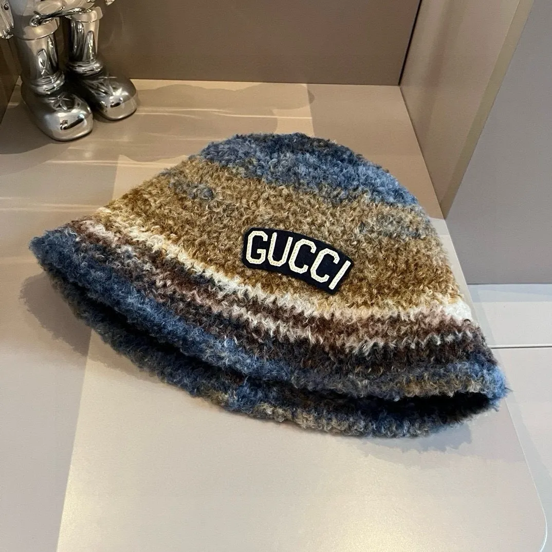 💰100¥ Gucci new lamb wool bucket hat, head circumference 57vm