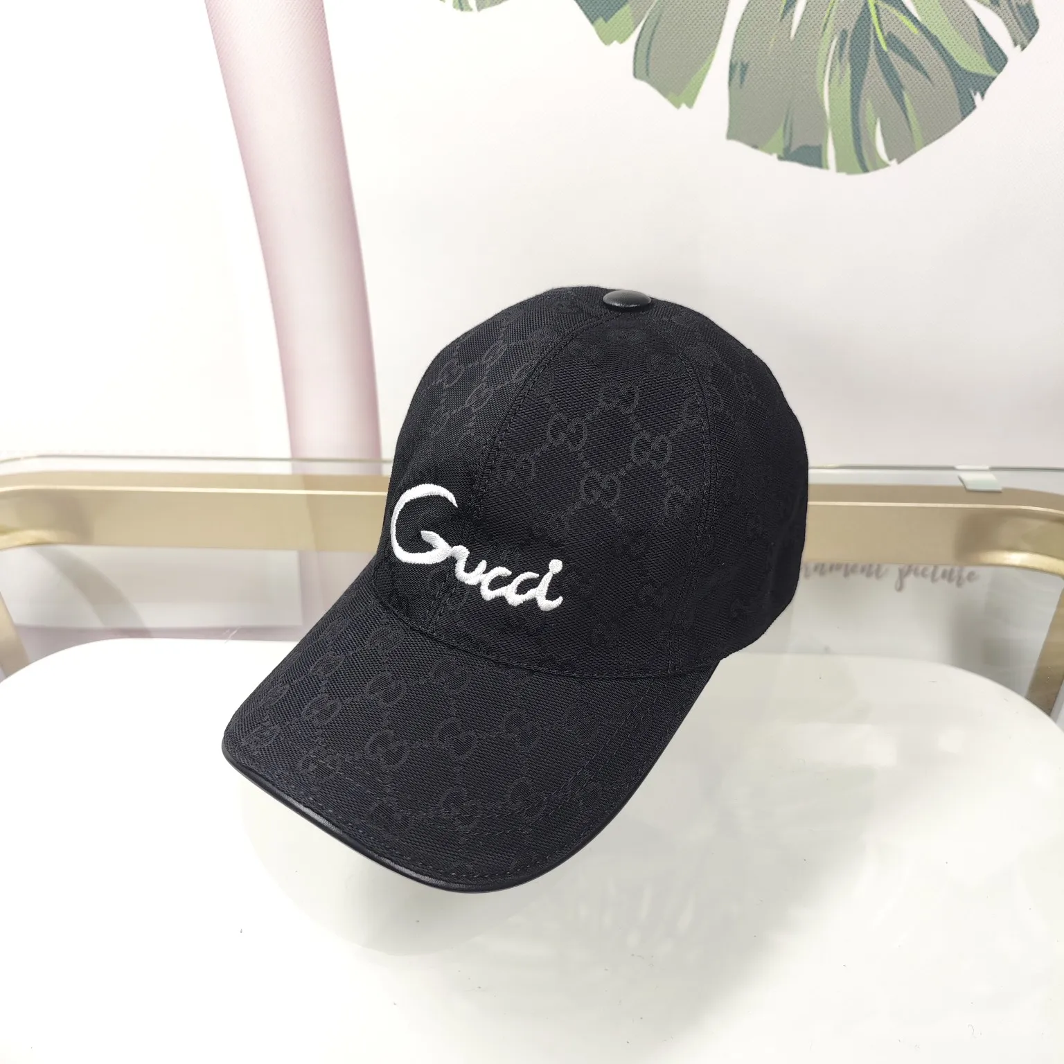 Batch 90 Gucci--high version original single pair flower official website baseball cap