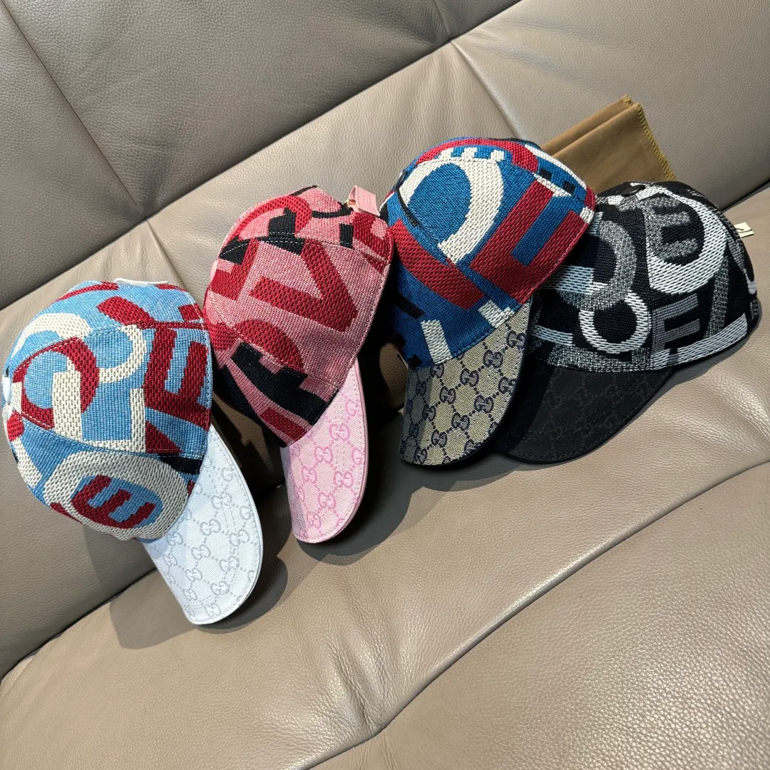 p90 Gucci 2025 new model, Gucci (Gucci) new original baseball cap😍Graffiti art baseball cap😍Customized at 1:1 mold opening at the counter, the highest version, original canvas fabric + first layer of cowhide, light and breathable! Photographed in real life, suitable for men and women in all seasons, basic head circumference 56cm, adjustable patches.