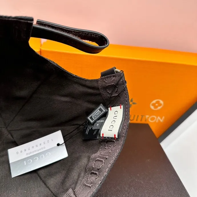 P90 hot-selling Gucci canvas patchwork leather, best-selling at counters, top-quality original order, excellent quality, the same baseball cap as the official website, taken in kind, ready for immediate delivery