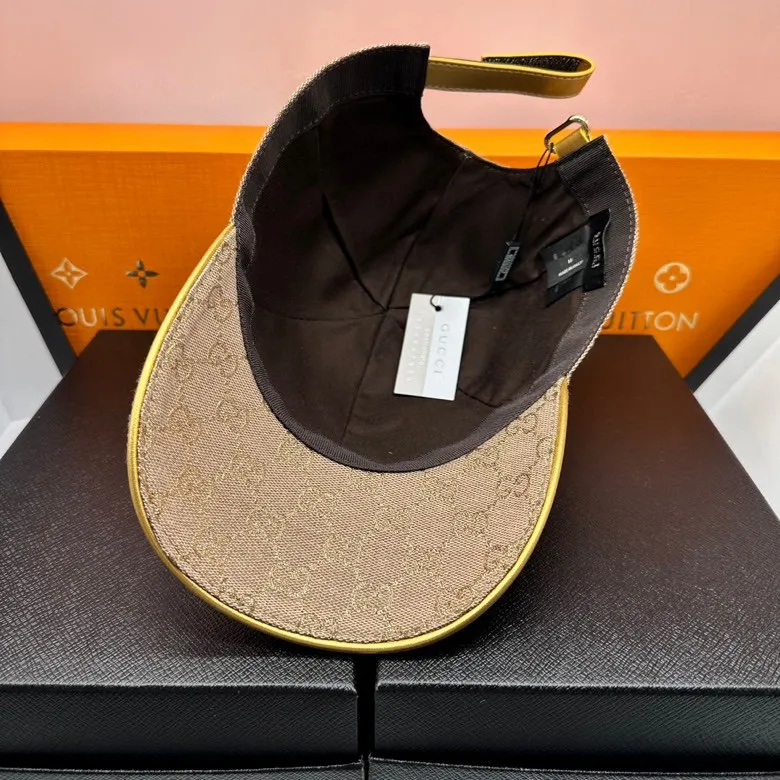 P90 hot-selling Gucci gold silk logo, top-quality original order, excellent quality, same baseball cap as the official website, real shot, quick delivery