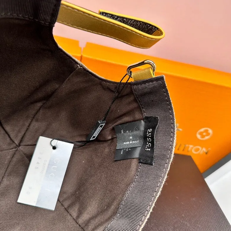 P90 hot-selling Gucci gold silk logo, top-quality original order, excellent quality, same baseball cap as the official website, real shot, quick delivery