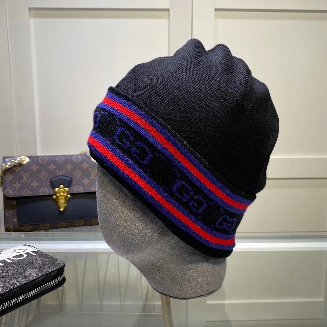 P52 with dust bag GUCCI Gucci original single hat official website new hairband decorative knitted hat, love][love] wool cashmere double-layer hat😱😘warm and fashionable, simple and elegant, more fashionable and high-end!