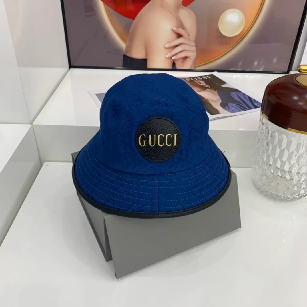 P80 counter synchronization GUCCI super popular fisherman hat, stylish and versatile, practical ~ GG presbyopic design, classic style will last forever, never tire of it, new colors and new technology, laser-like fabrics, high-end colors that will warm you🙅‍♂ High style matching items!