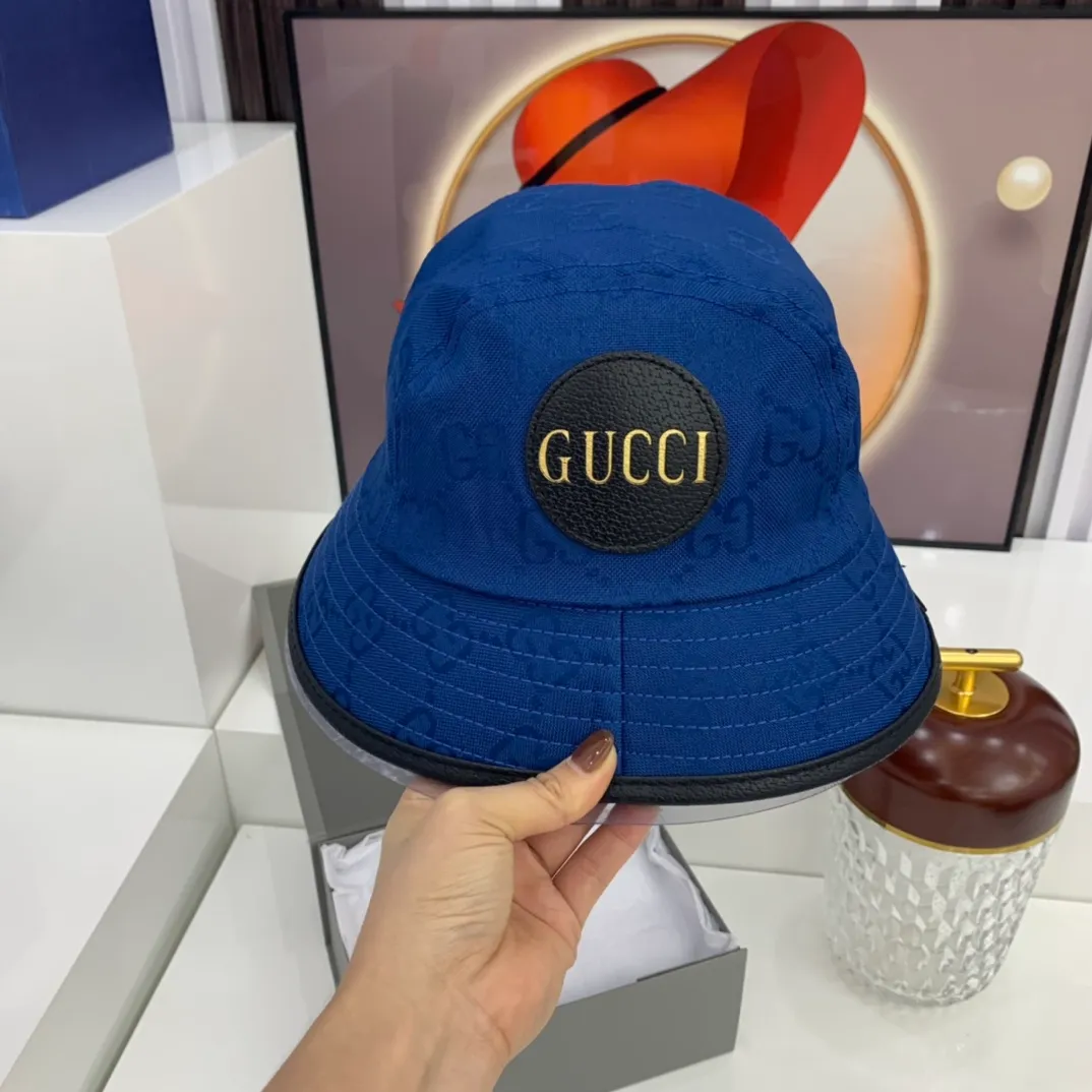 P80 counter synchronization GUCCI super popular fisherman hat, stylish and versatile, practical ~ GG presbyopic design, classic style will last forever, never tire of it, new colors and new technology, laser-like fabrics, high-end colors that will warm you🙅‍♂ High style matching items!