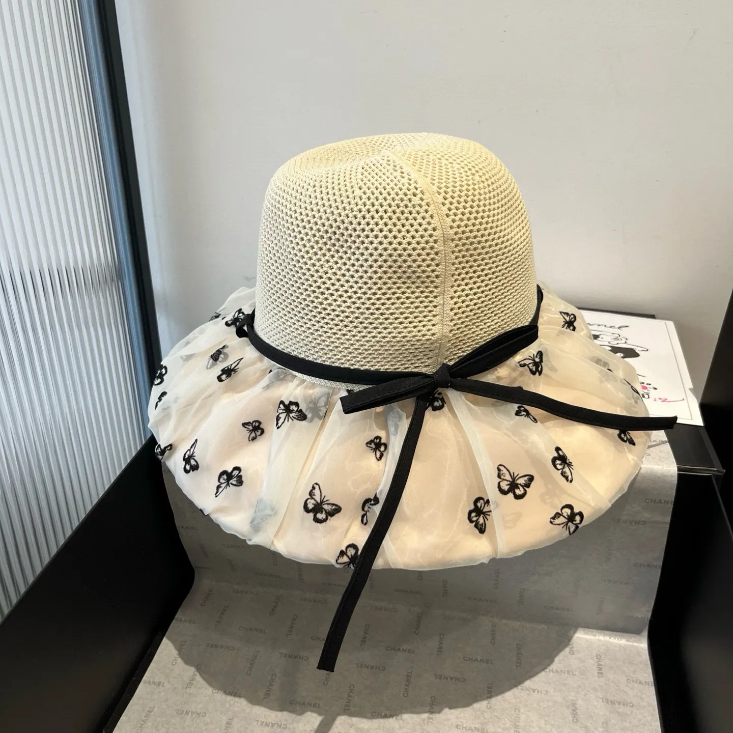 💰120¥ Gucci new lantern hat, sunshade straw hat, anti-UV brim, head circumference 57cm