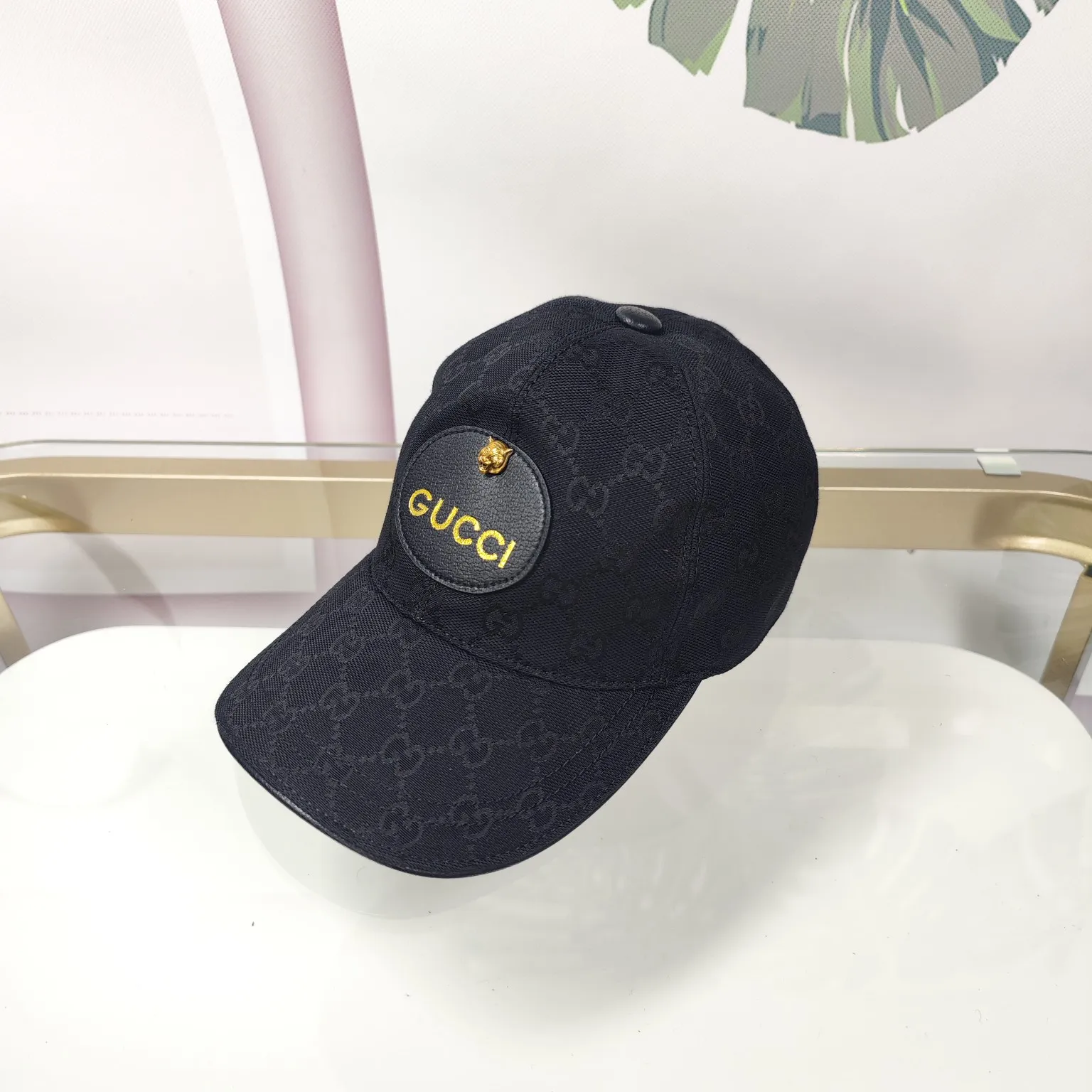 Batch 90 GUCCI--high version original single pair flower official website tiger head 🐯 hat