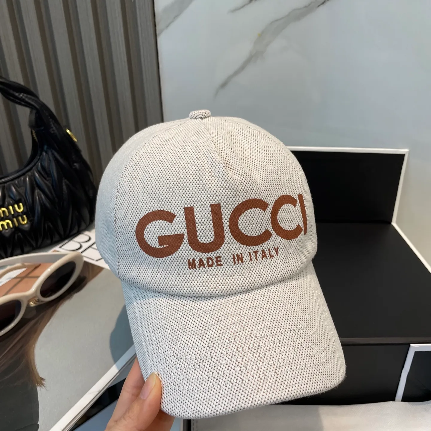 P66 💛 Comes with dust bag [GUCCI] 2025 new counter baseball cap, new model shipped, big-name models are super easy to match, hurry up and get it!