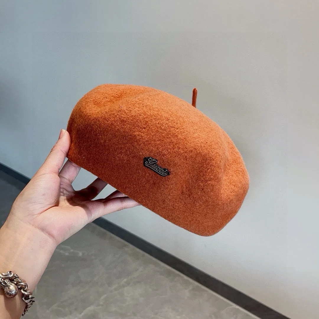 💰110¥ Gucci wool beret, pumpkin hat, super genuine 100% wool fabric, head circumference 57cm