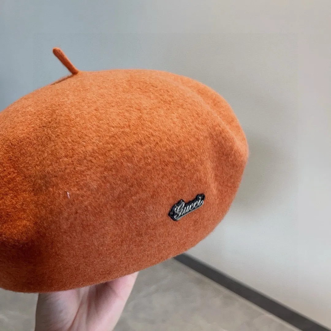 💰110¥ Gucci wool beret, pumpkin hat, super genuine 100% wool fabric, head circumference 57cm