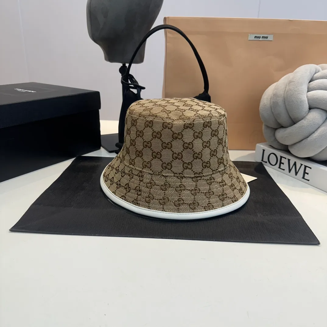 p60 2024 spring style GUCCI Gucci new reversible fisherman hat is synchronized in the counter, hot model shipped, super easy to match, new model is on the shelves