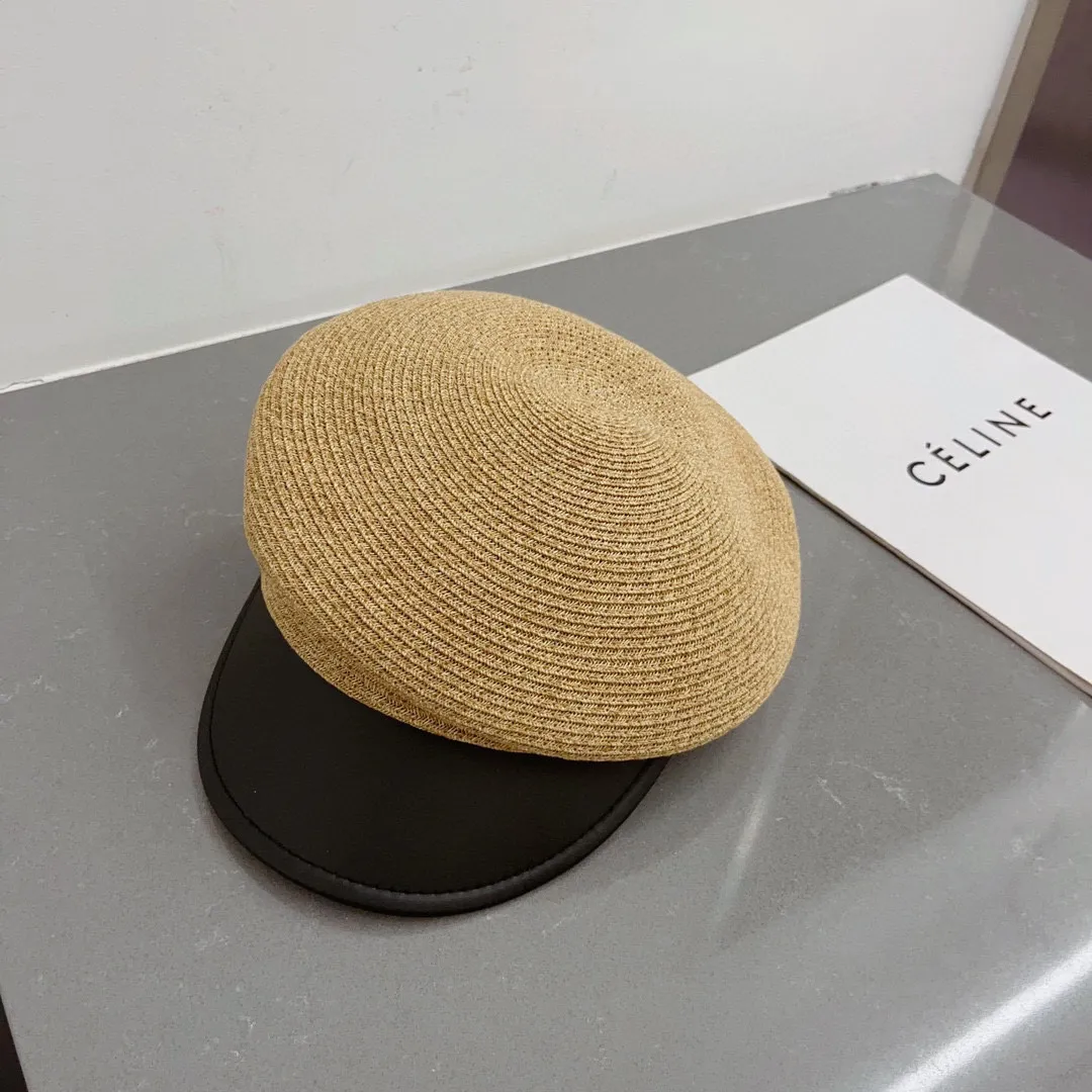 💰110¥ Gucci new duck bill army hat, PU brim, fashionable sun hat, irregular tailoring design, four colors, head circumference 57cm