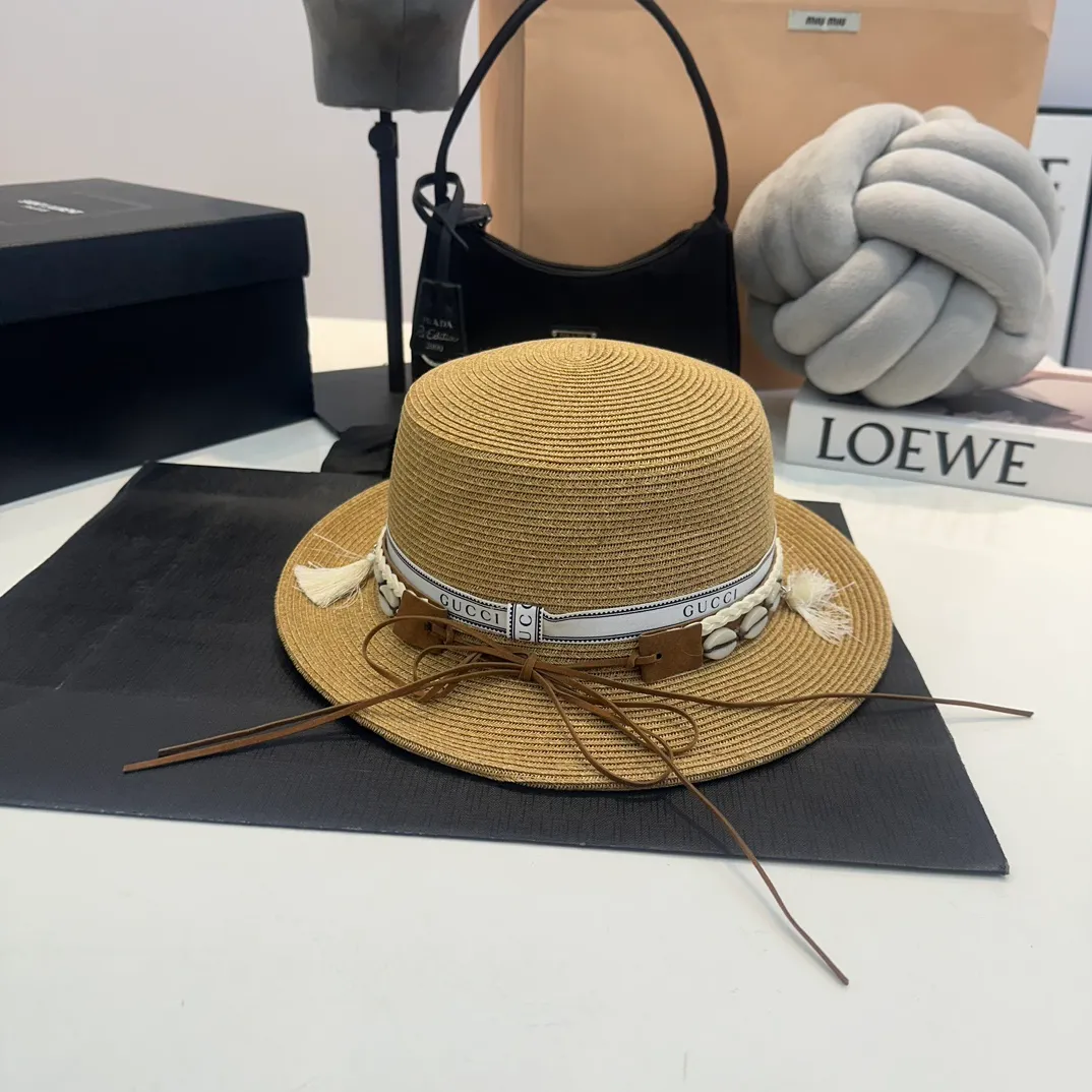 P90 Gucci new straw hat, made of paper fiber straw, advanced customization, head circumference 57cm