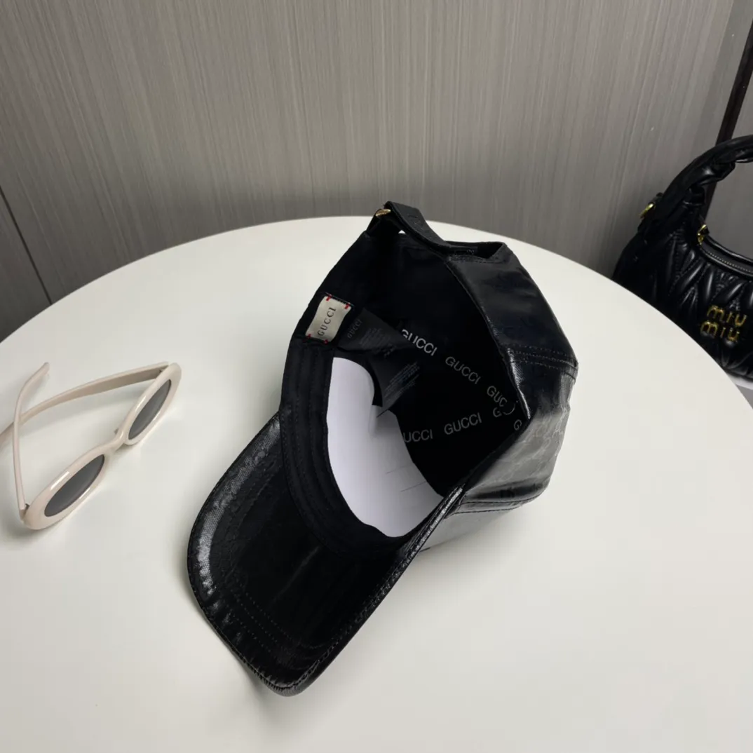P60【GUCCI】🌸2024 official website is online simultaneously🎊 Korean version of the new British classic casual atmosphere customized model 1:1 original quality unisex baseball cap Meibang three-dimensional printed geological fabric high version quality🔥🔥🔥