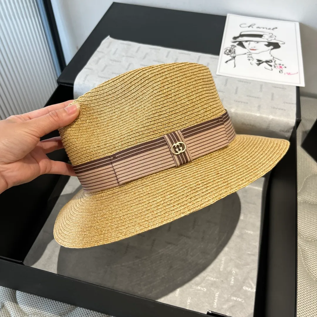 💰150¥ Gucci new flat top hat, small sun hat, head circumference 57cm