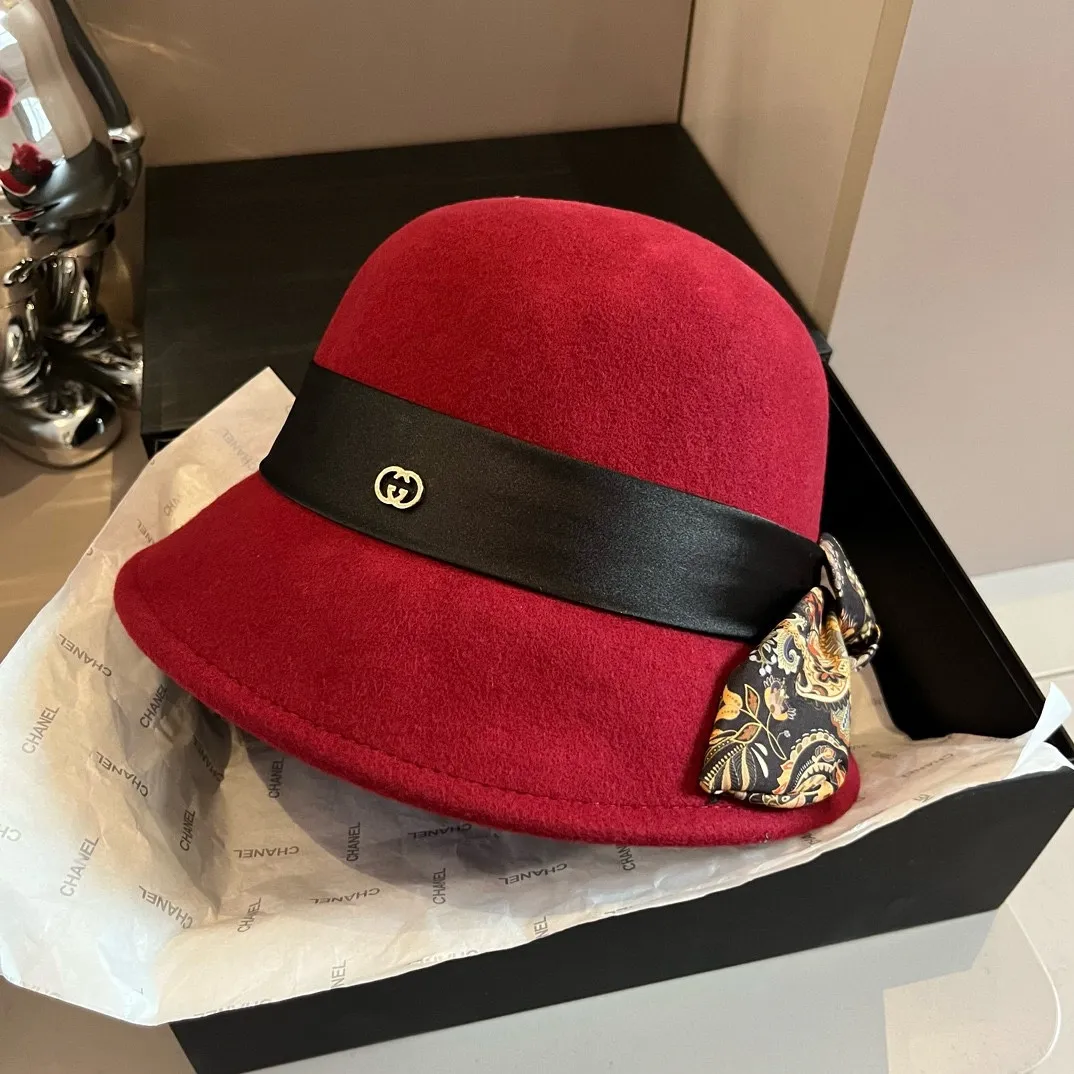💰180¥ Gucci wool basin hat, super goddess style, advanced custom hat, 100% wool🦙% fabric, head circumference 57cm