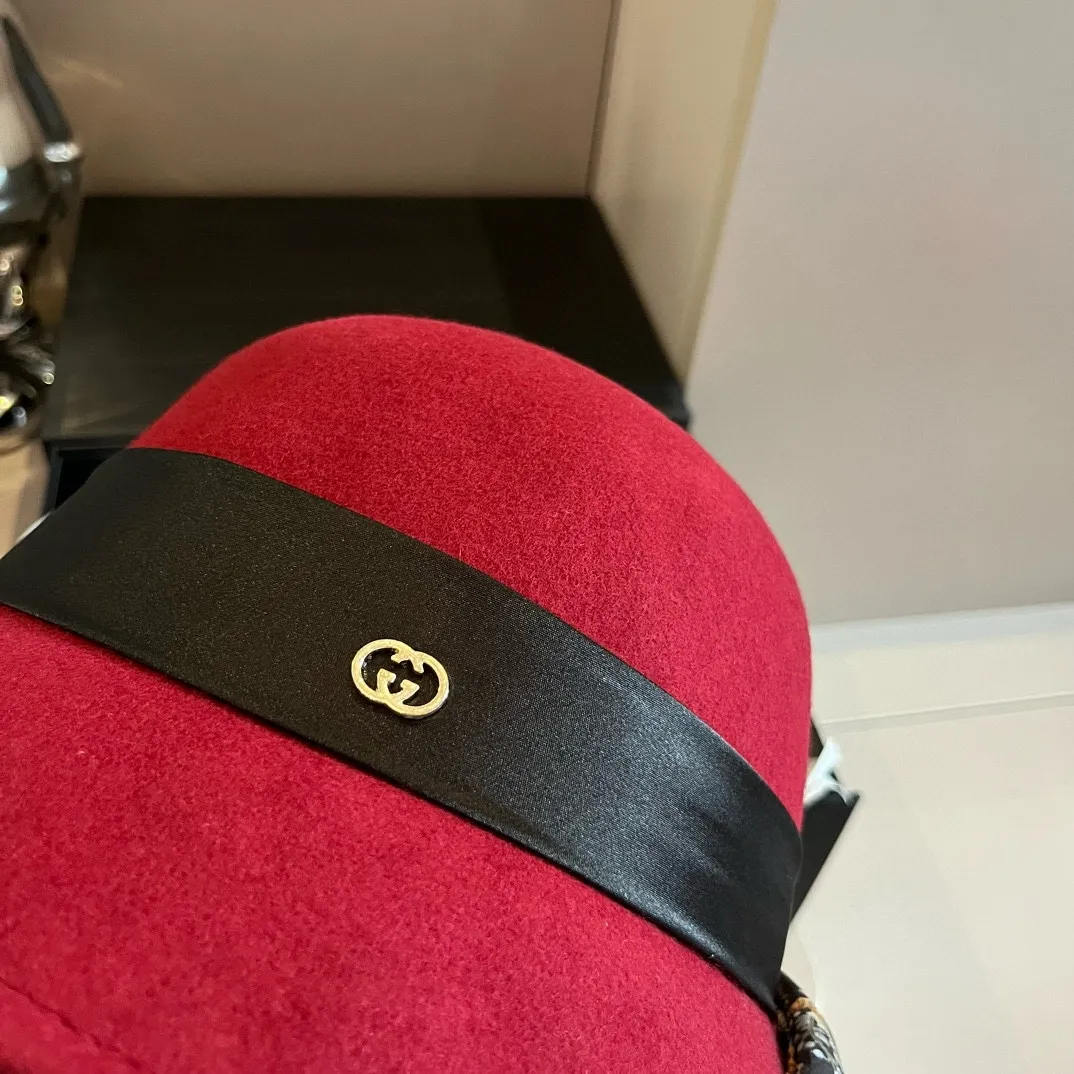 💰180¥ Gucci wool basin hat, super goddess style, advanced custom hat, 100% wool🦙% fabric, head circumference 57cm
