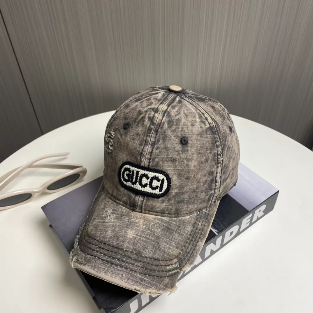 P56 Gucci～25 new spring model, simple and high-end baseball cap, new process washing, retro color, customized version!
