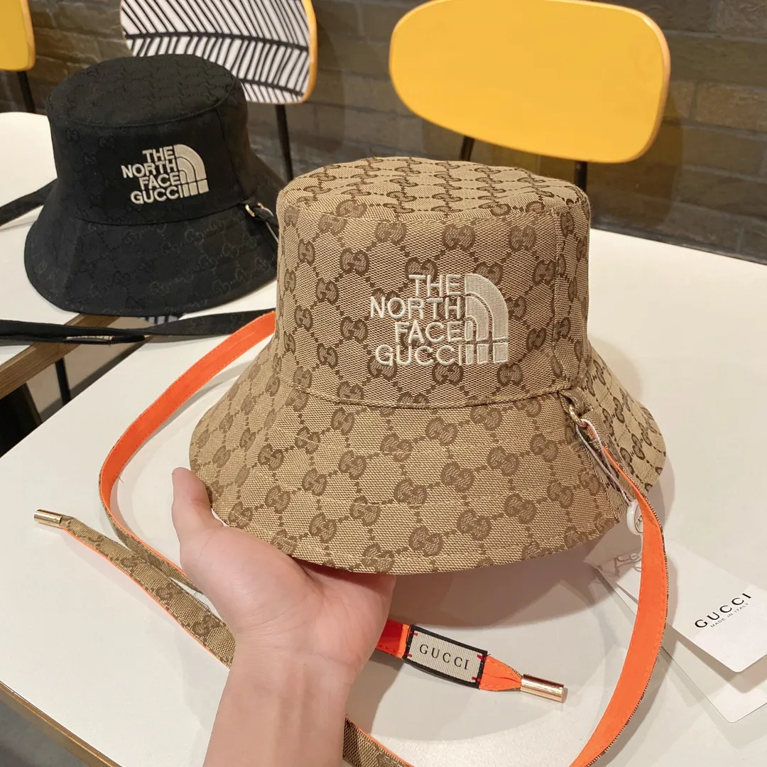P66 [GUCCI Gucci] Alliance North ☄️ official website is online at the same time 🎊 New Korean version 💥 Original quality fashionable style 🎭 Unisex reversible bucket hat 👑 High-end nylon canvas heavy industry three-dimensional fabric High-end quality 💯 Counters in stock 🔥🔥🔥