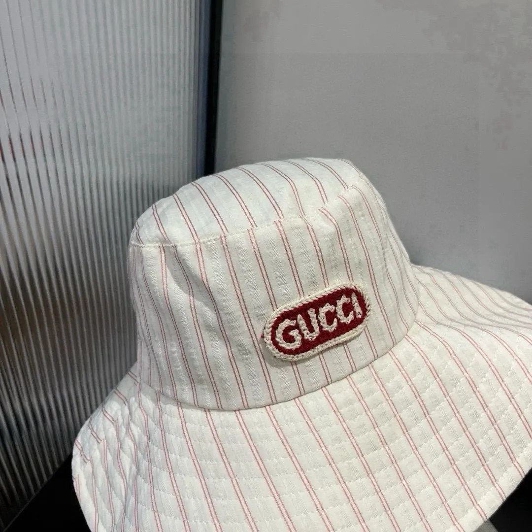 💰120¥ Gucci new fisherman hat, striped hat, head circumference 57cm