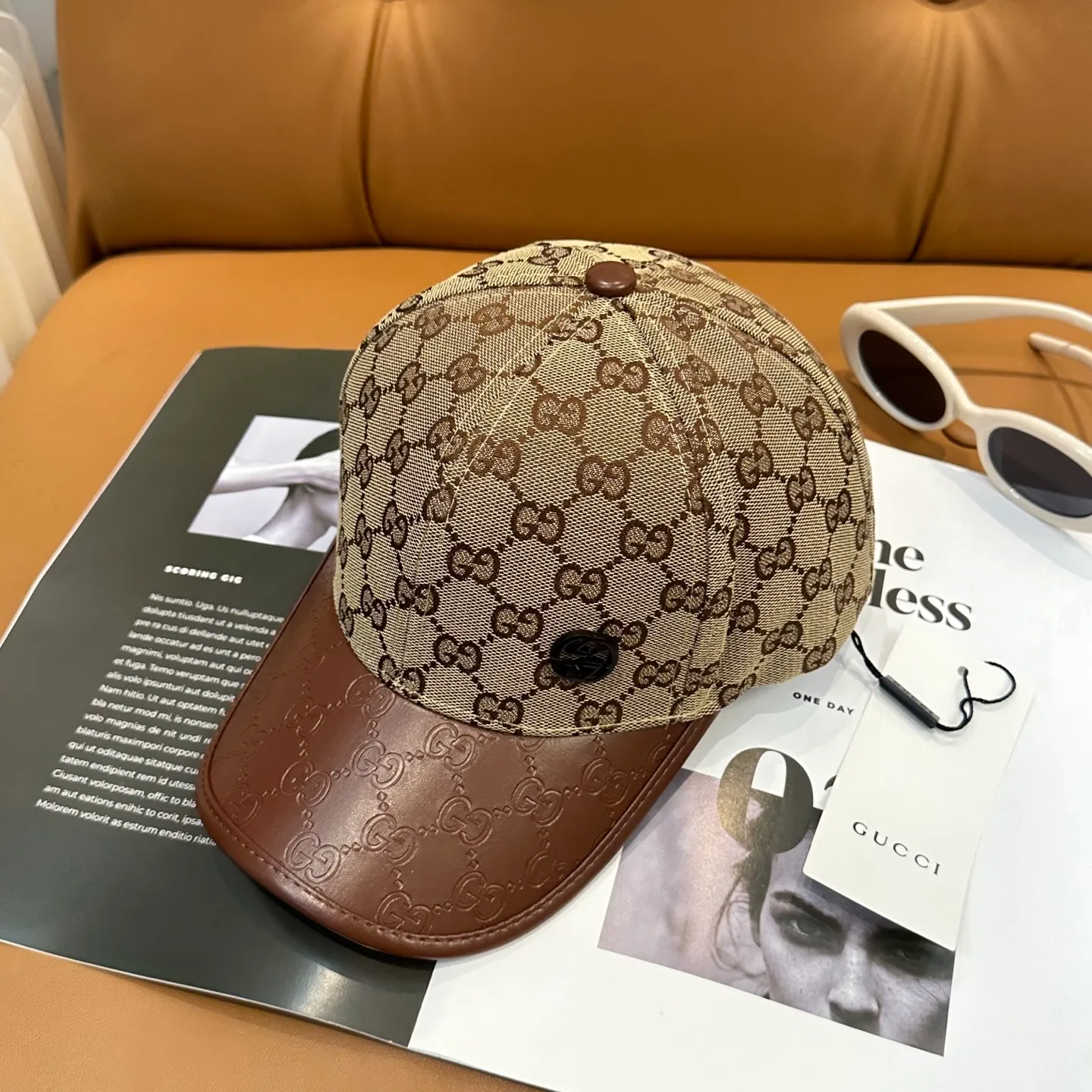 P60🧢[GUCCI] High-end original replica all-steel hardware, fine workmanship❤️Japanese and Korean fashion trends❤️❤️❤️The original quality of baseball caps is coming🧢Exquisite craftsmanship🔥🔥🔥High-end atmosphere! Easy to carry! 🔥🔥🔥