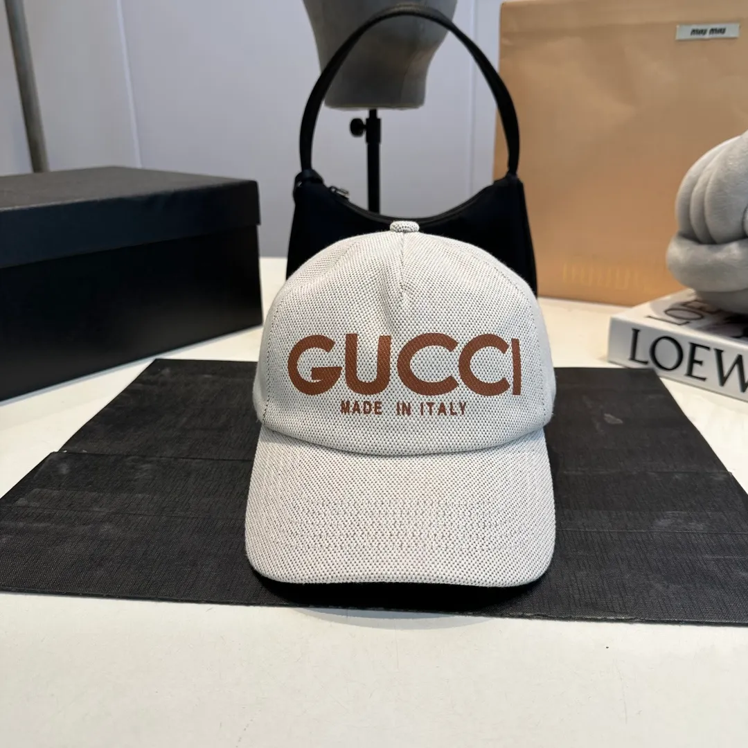 P60 GUCCI Gucci 2025 counter new simple embroidered fisherman hat, very trendy! Casual and sports style, classic production, super easy to match!