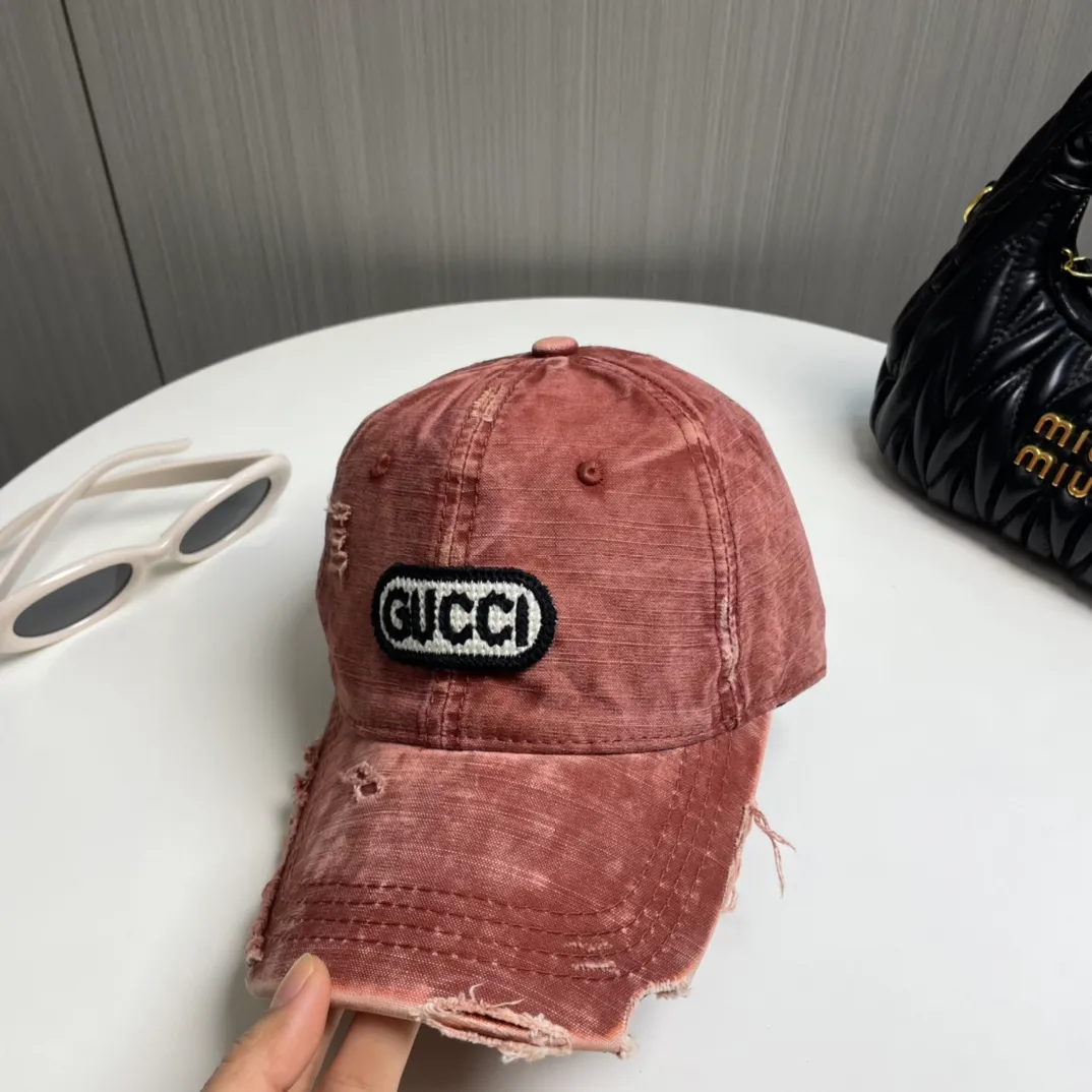 P56 Gucci～25 new spring model, simple and high-end baseball cap, new process washing, retro color, customized version!