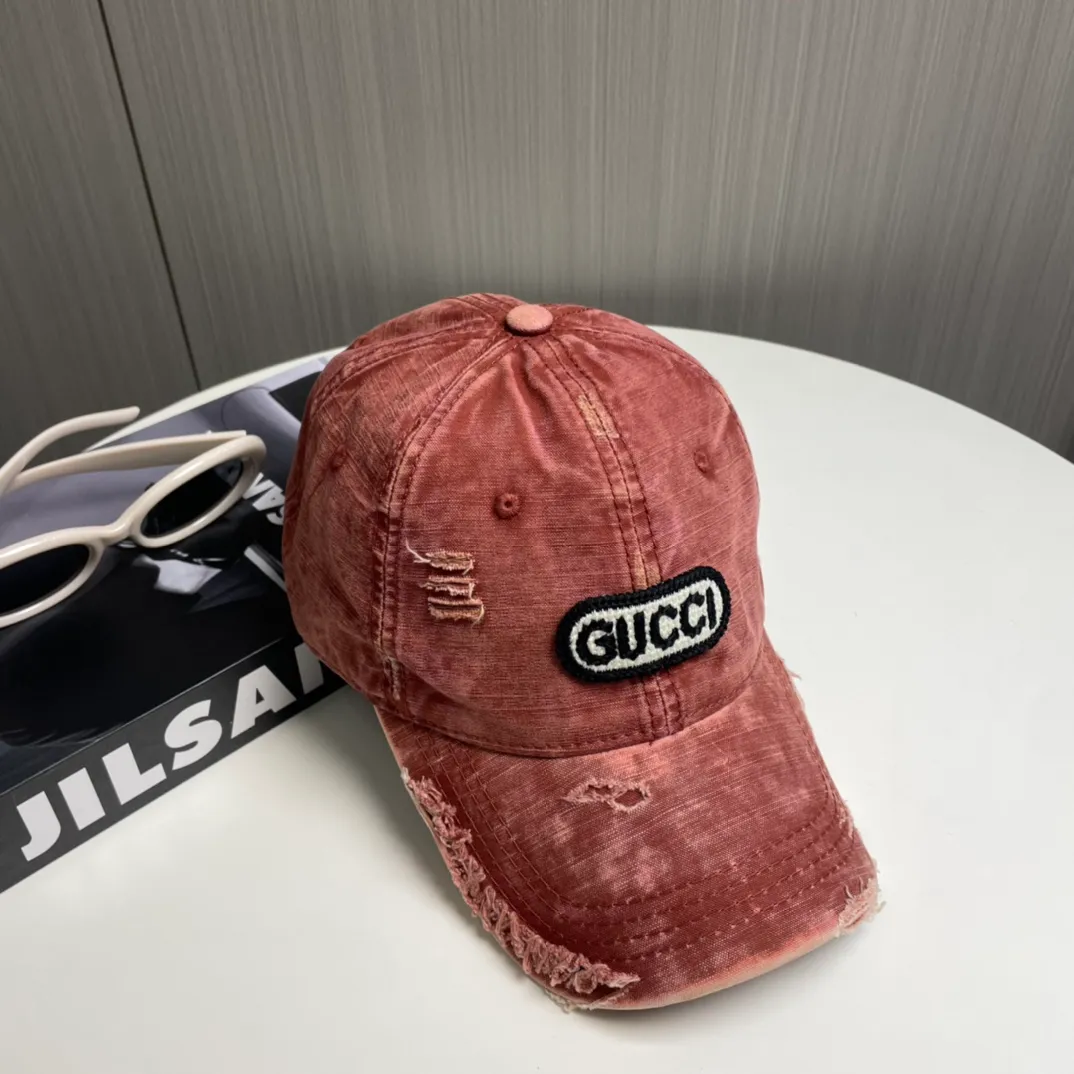 P56 Gucci～25 new spring model, simple and high-end baseball cap, new process washing, retro color, customized version!