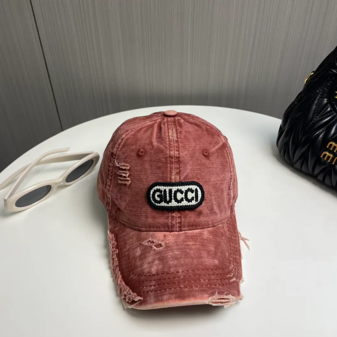 P56 Gucci～25 new spring model, simple and high-end baseball cap, new process washing, retro color, customized version!