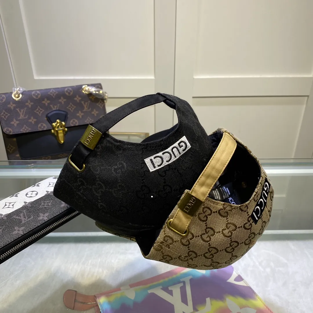 P70 with dust bag [GUCCI] 2022 counter new simple embroidered baseball cap, very trendy! Lian Ming style, casual and sports style, classic production, super easy to match with clothes!