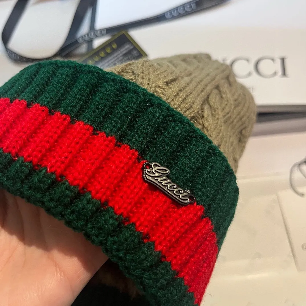 💰80¥ Gucci classic beanie, unisex, 4 colors