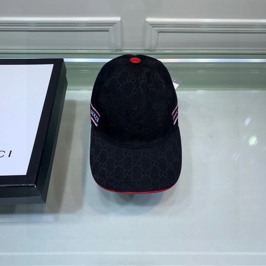 🉐90 Comes with box bag, Gucci (Gucci) new spring and summer original baseball cap, logo webbing, 1:1 mold customization, original canvas fabric + first-layer cowhide, popular purchasing agent, versatile style for men and women, great quality! The basic head circumference is 56cm, and the patch is adjustable.