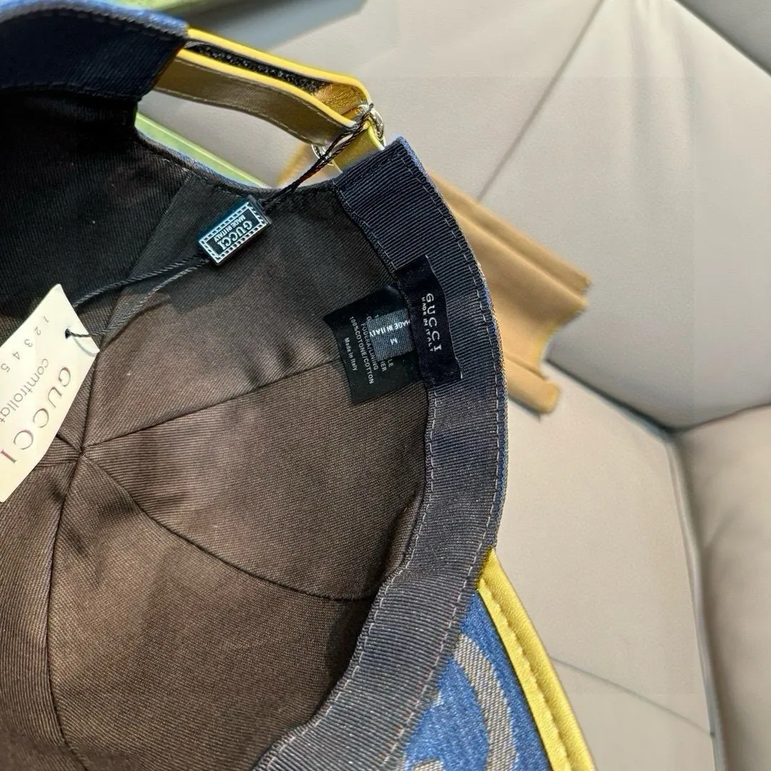 p90., Gucci Gucci’s new original baseball cap, large double G, 1:1 mold opening and customization at the counter, perfect matching pattern, original canvas fabric + first-layer cowhide, light and breathable! The basic head circumference is 56cm, and the patch is adjustable.