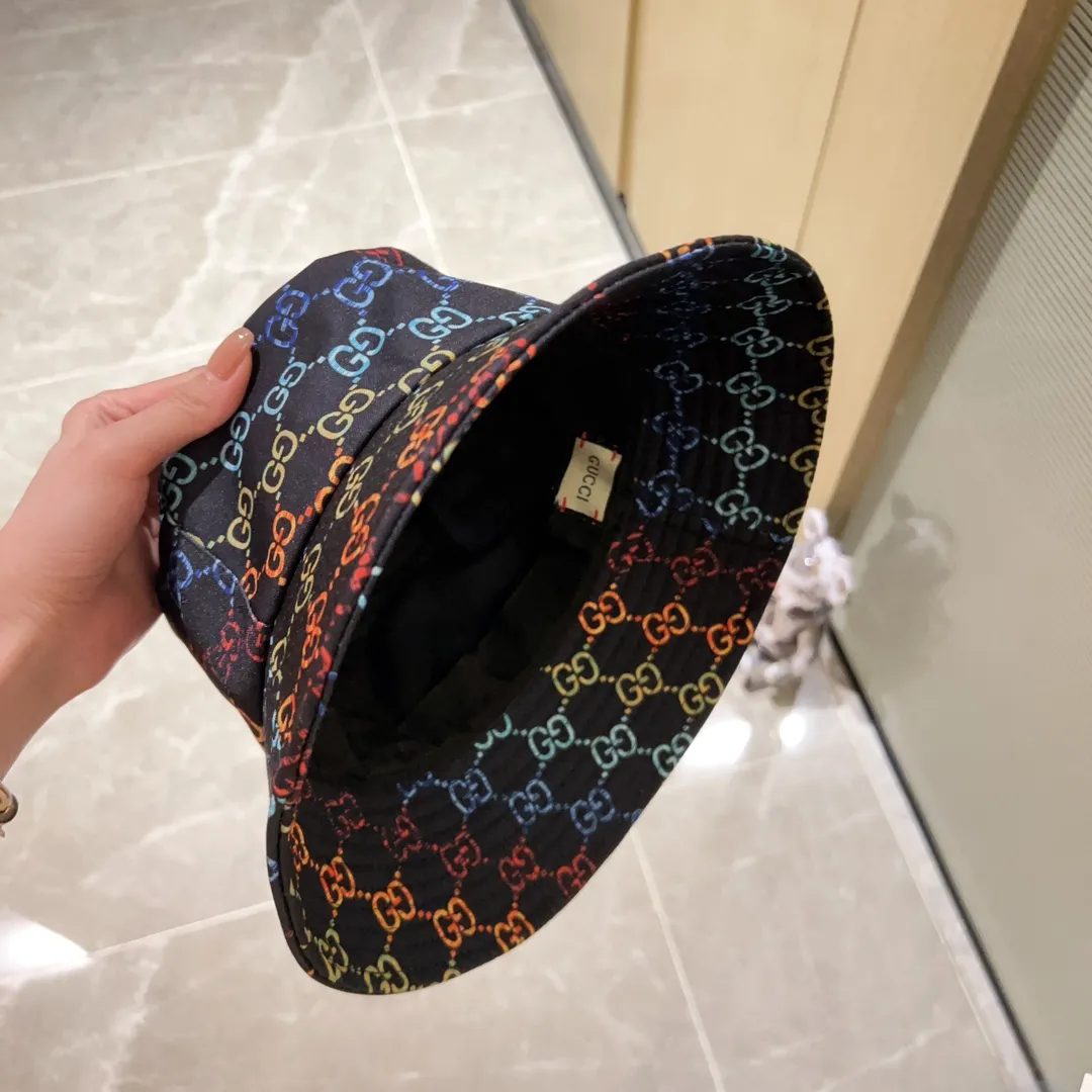 Special price P70💛 Comes with dust bag [GUCCI] 2023 counter new colorful men’s and women’s fisherman hats, big-name models shipped in large quantities ~ you can buy it with your eyes closed