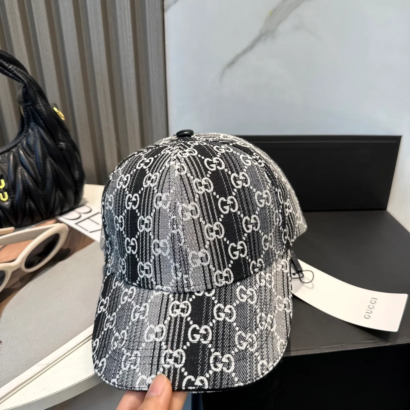 P66 GUCCI Gucci 2025 counter new jacquard baseball cap🧢very trendy! Casual and sports style, classic production, super easy to match! Look small