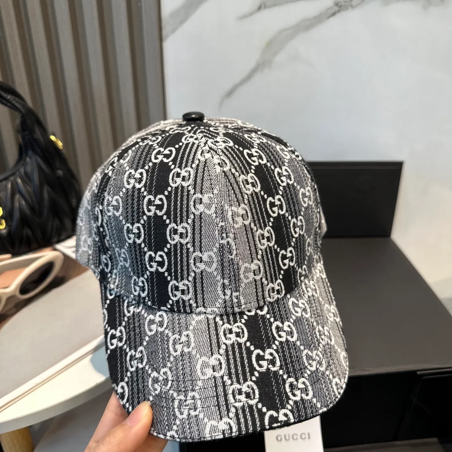 P66 GUCCI Gucci 2025 counter new jacquard baseball cap🧢very trendy! Casual and sports style, classic production, super easy to match! Look small