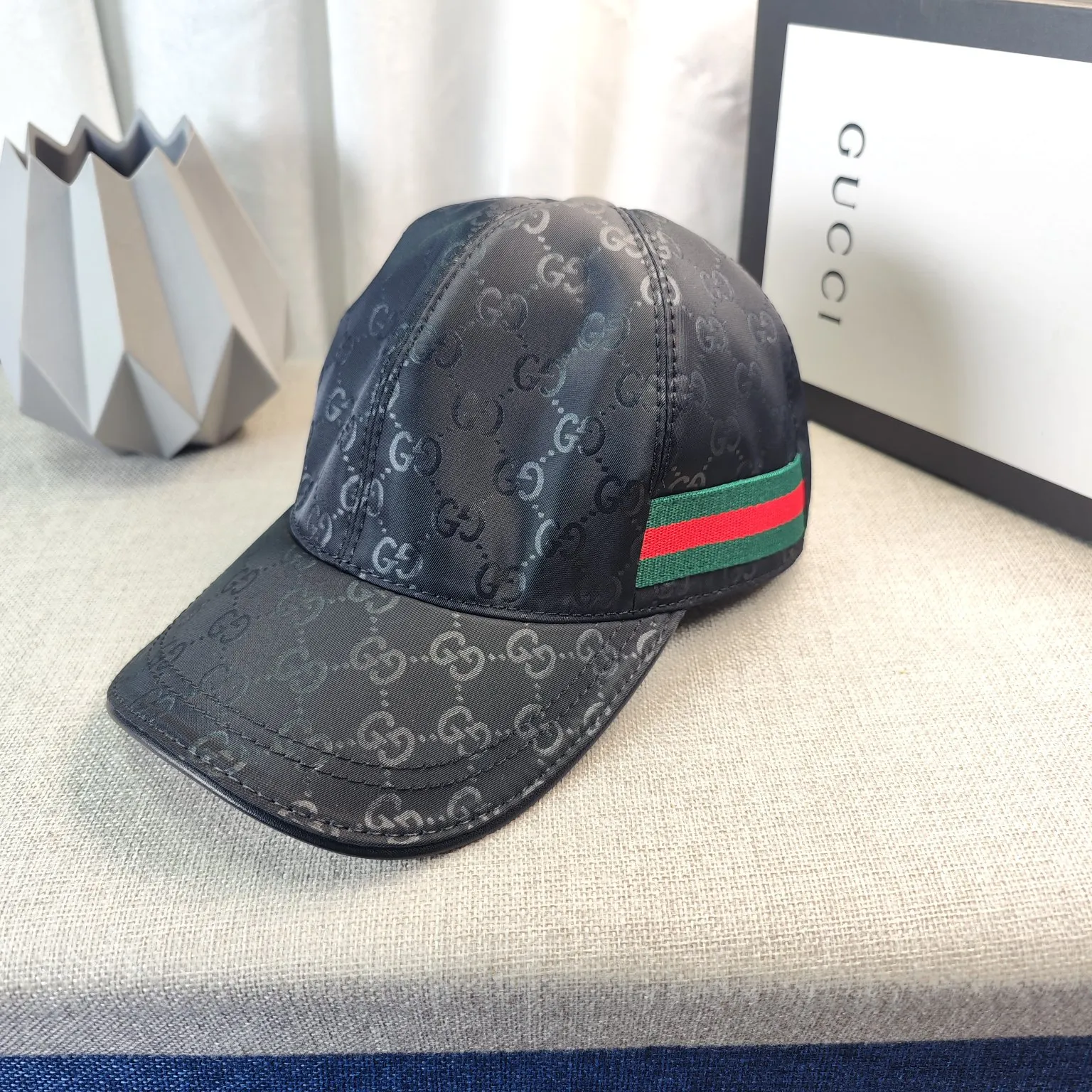 p 45 GUCCI--high version original single pair flower official website same style baseball cap🌸