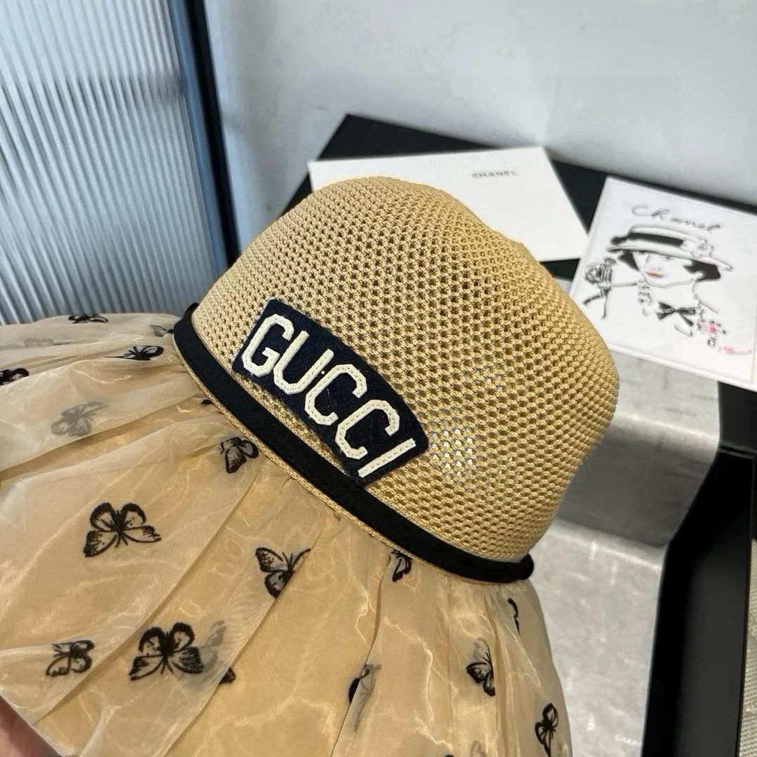 💰120¥ Gucci new lantern hat, sunshade straw hat, anti-UV brim, head circumference 57cm